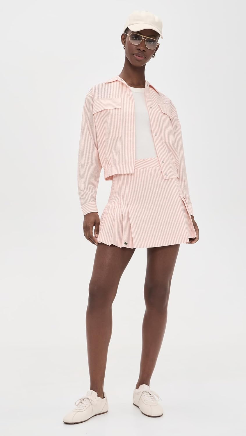 Lacoste Women's Women's Seersucker Light Jacket