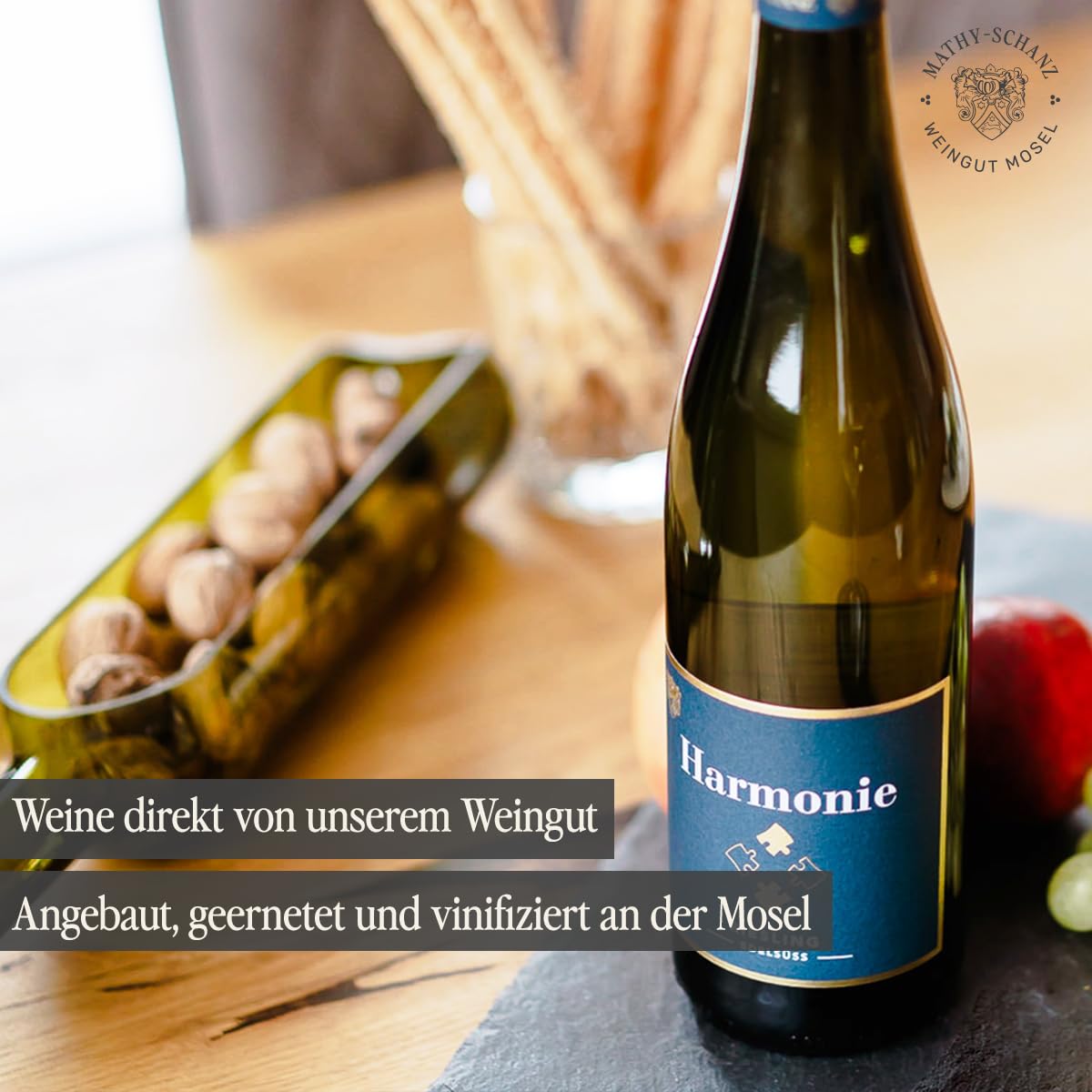 Weingut Mathy-Schanz - Riesling Edelsüß Harmonie | Wein von der Mosel (12 Flaschen (12 x 0,75l))