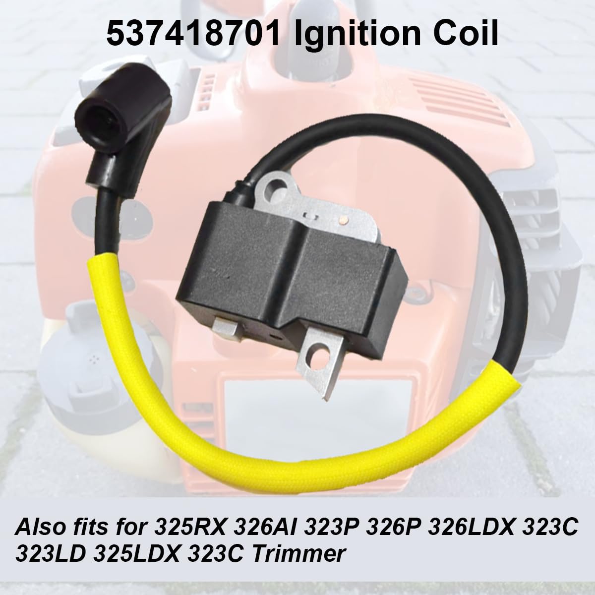 Latuwa Bobine D'allumage Avec Bougie D'allumage Pour Husqvarna 223L 223R 323C 323L 323P 323R 323RJ 325LDX 325RJX 325RX 326AI 326ES 326LDX 326LS 326RJX