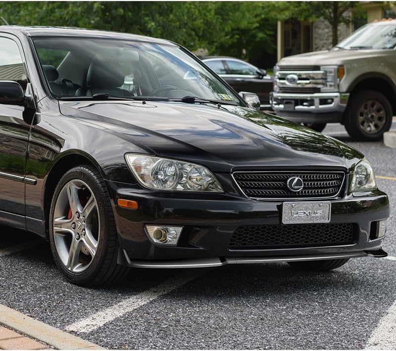 Miniatura 5 de Kit de 3 piezas de parachoques delantero compatible con Lexus IS300 2001-2005, alerón de protección con moldura divisora estilo STP, difusor de aire