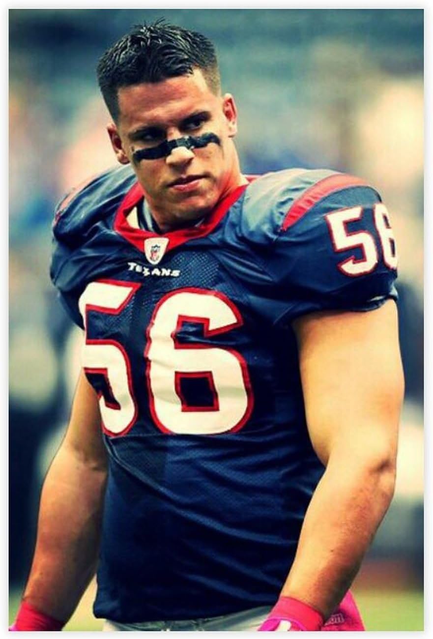 Amazon.com: Brian Cushing Football Athlete Poster93 Canvas Art Posters ...