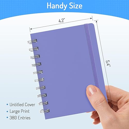 Vista 37 de Forvencer Libro de contraseñas con pestañas alfabéticas individuales, cuaderno de contraseñas pequeño de 4 x 5.5 pulgadas, guarda contraseñas