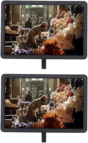 Hemobllo - Lupa de pantalla para teléfono celular 3D HD con soporte para teléfono móvil soporte para películas y amplificador soporte plegable para disponible en Yaxa Guatemala