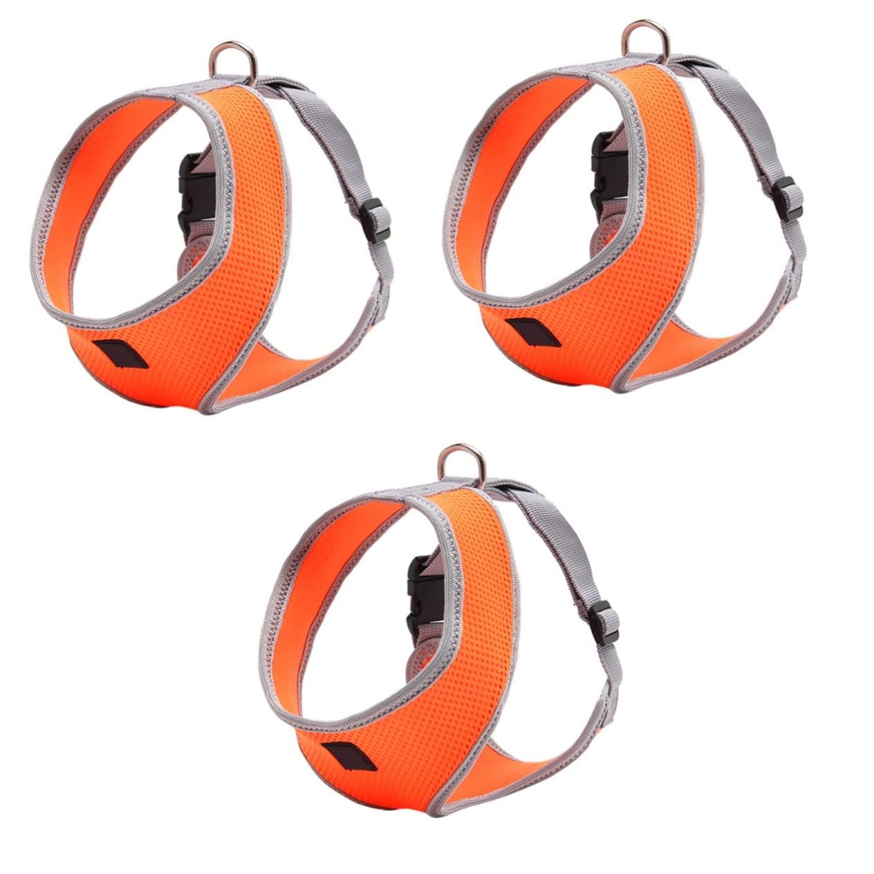 INOOMP 3 Pezzi Guinzaglio Per Cani Per Comfort Vest Easy Arancione Per Cani E Gatti