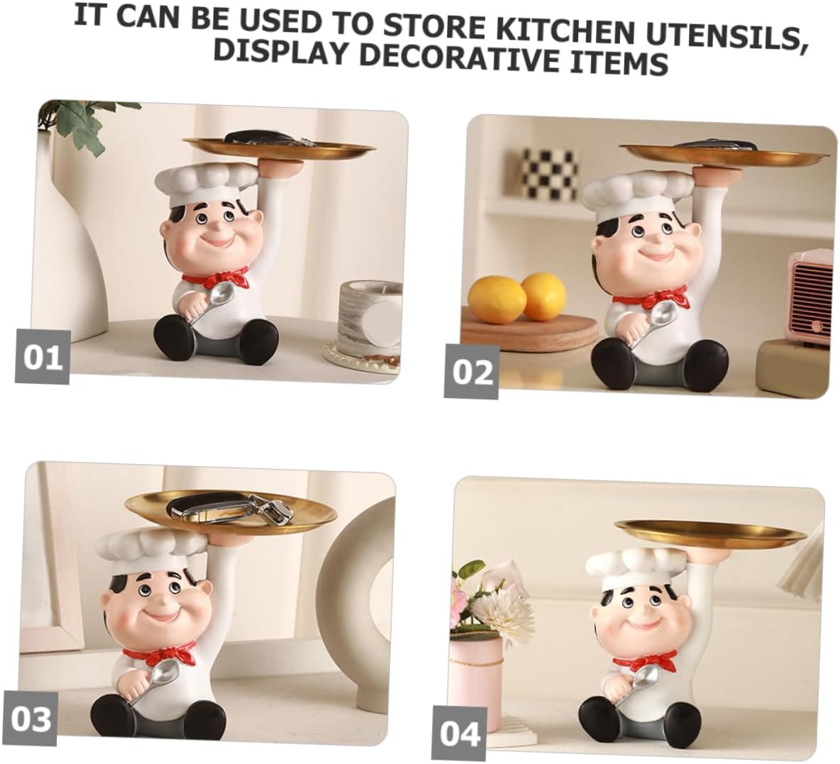 Chef Storage Tray Ring Dish Entryway Key Holder Small Decorative Jewelry Tray