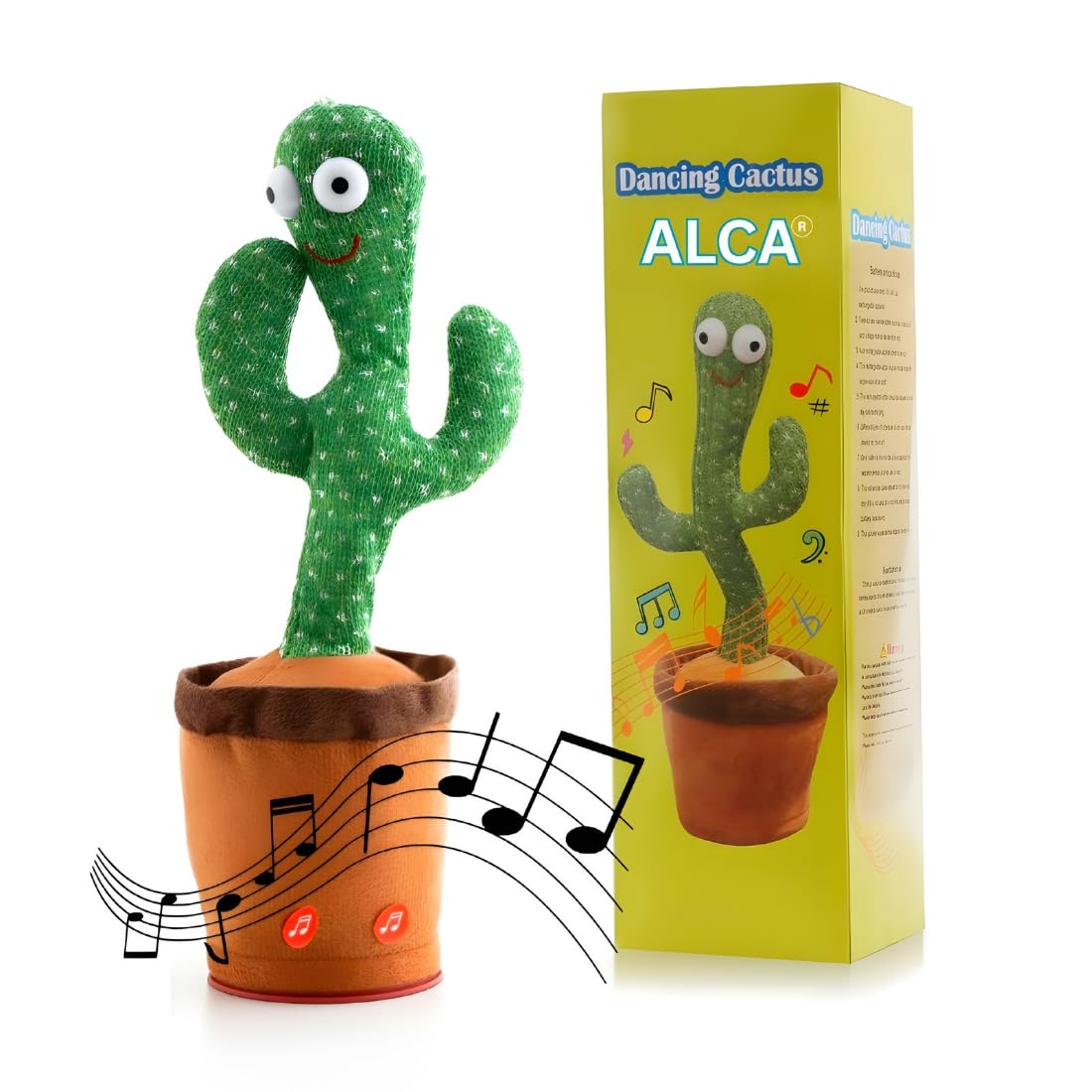 ALCA Rechargeable Toys Talking Cactus Baby Toys for Kids Dancing Cactus Toys Can Sing Wriggle & Singing Recording Repeat What You Say Funny Education Toys for Children Playing Home Decor for Kids-image-44