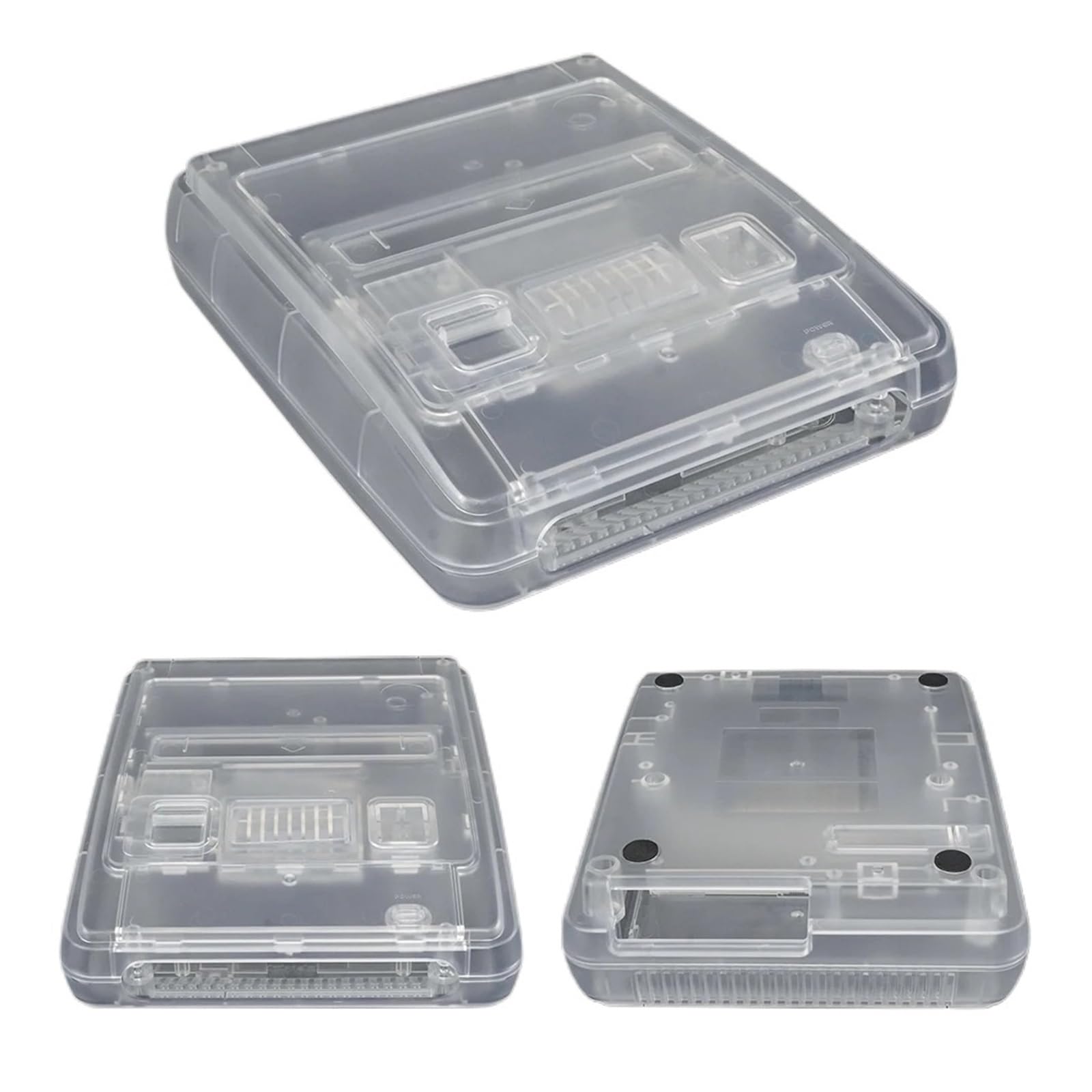 Etui Zastępcze Do Konsoli Do Gier Przezroczyste Pudełko - Kompatybilny Z Super Famicom - Kompatybilny Z Bitfunx - Przezroczyste Pudełko Do Konsol Do Gier(TRN Purple)