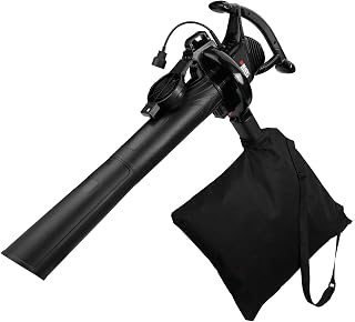 BLACK+DECKER 3-in-1 Electric Leaf Blower, Leaf Vacuum, Mulcher, 12-Amp (BV3100) Color -Multi