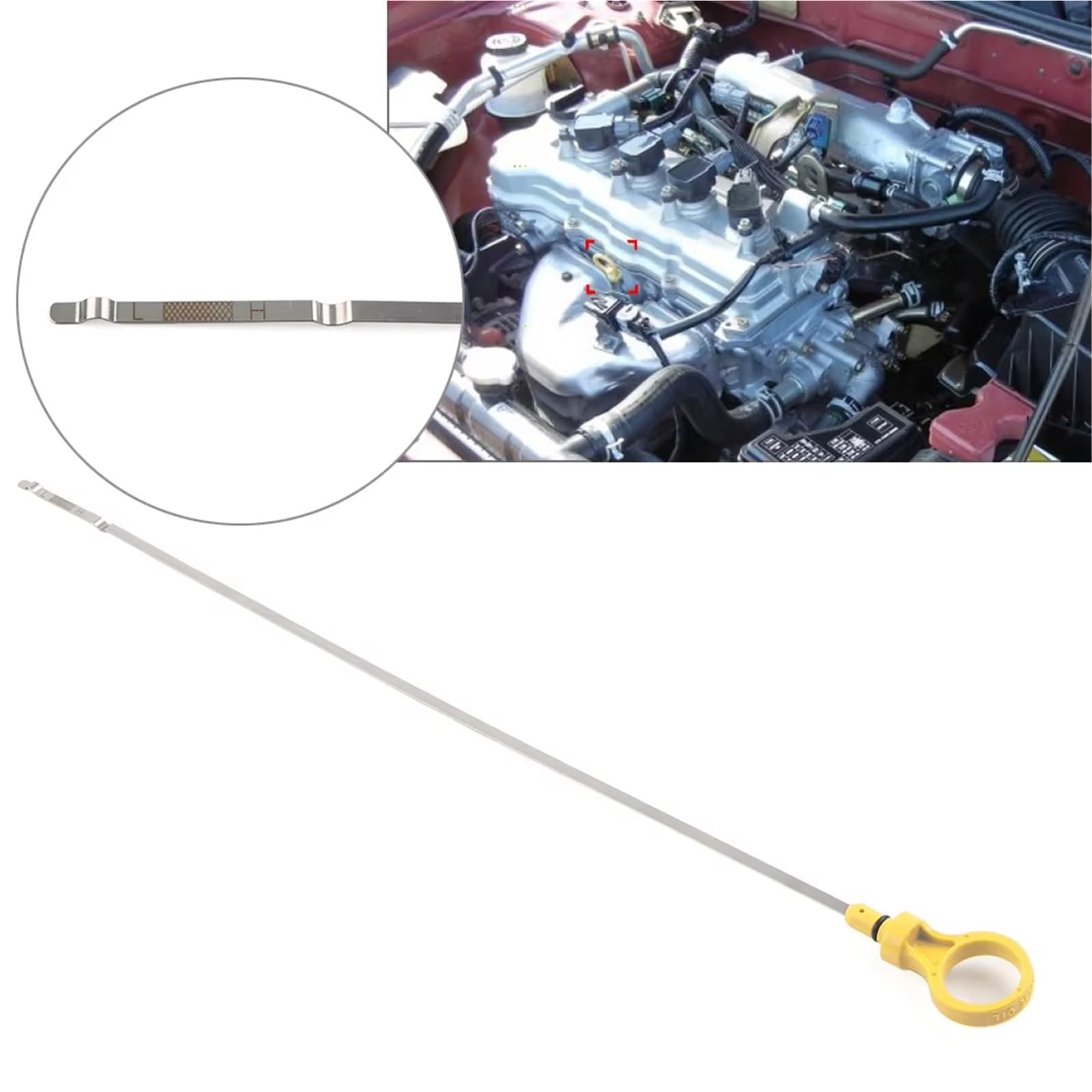 Asta di Livello Olio Motore Compatibile con Nissan Sentra 2000 2001 2002 2003 2004 2005 2006 Asta di Livello Olio Motore Auto 111408U300 111404Z001