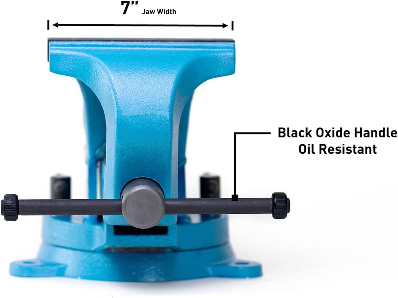 Capri Tools 10517 Ultimate Grip Forged Steel Bench Vise, 7"