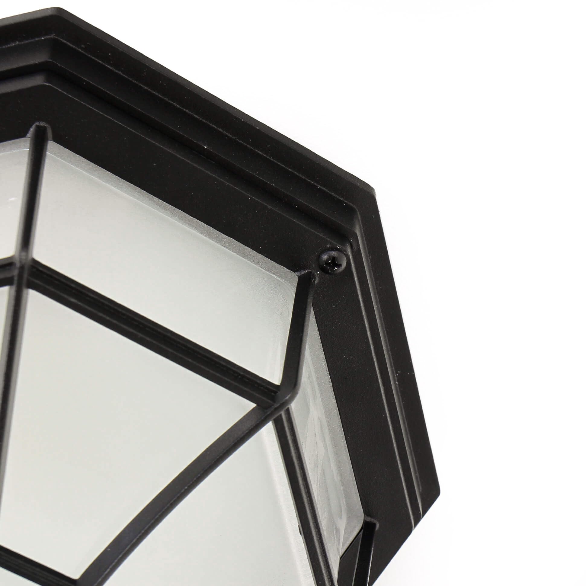 Lámpara de Techo de Exterior Elegante Color Negro 2/3/802
