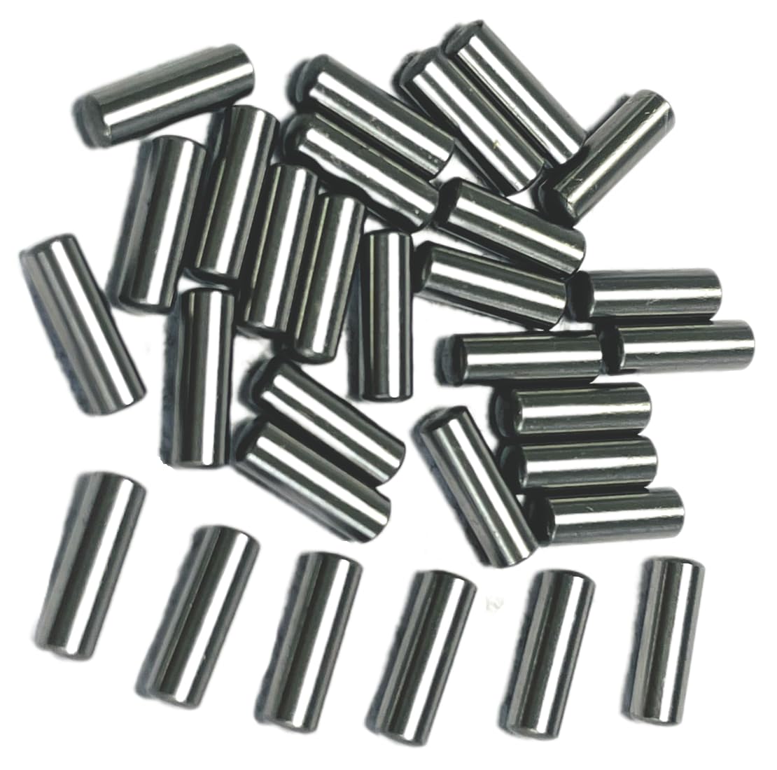 ZDingTech 30PCS 1/8 x 3/8 Dowel Pins,1/8 inch x 3/8 inch Metal Dowel pins,Shelf Pegs,Support Shelves,Bearings Alloy Steel Wood Bunk Bed pegs