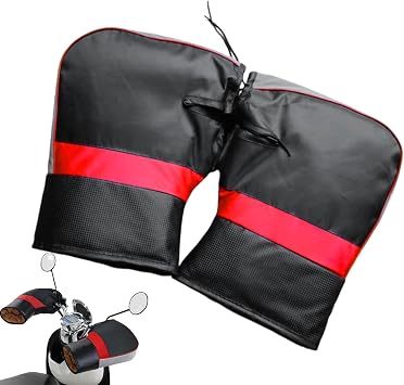1 Pair Motorcycle Handlebar Muffs - Windproof Waterproof Winter Thick Motorcycle Hand Warmer, Motorbike Grip Handlebar Gloves, Cycling Gloves Mittens, For Motorcycles Scooters Bike Snowmobiles