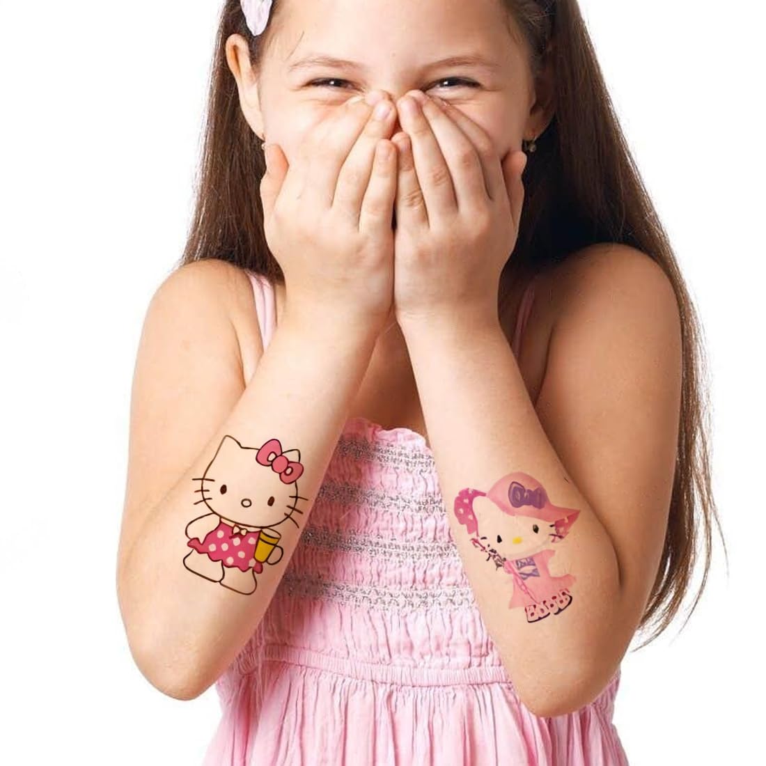 Hello Kitty Temporary Tattoo Stickers, Summer Theme, 2 x 4 inch, Pink and Multi-Colour, T551-image-14
