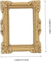Vista 2 de Mini casa marco de fotos barroco hecho a mano accesorios 6 unids mini resina artesanía marcos diseño color al azar