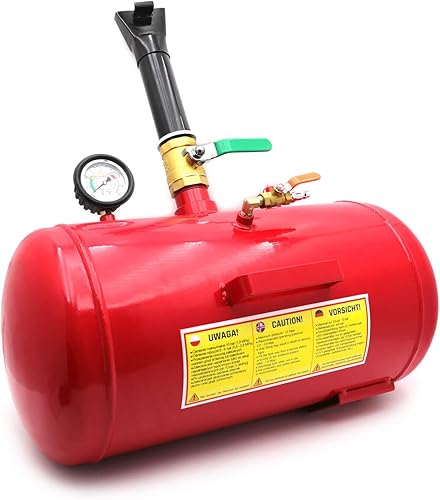 Miniatura 8 de HTTMT - 7.5 galones de neumáticos de aire para vehículo, herramienta de asiento inflador camión ATV 145PSI PN ET-CAR-TIRE005-7.5G-AMARILLO