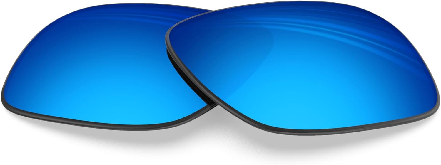 BLAZERBUCK Polycarbonate Polarized Replacement Lenses for Oakley Holbrook XL OO9417 - Ice Blue AR Coated