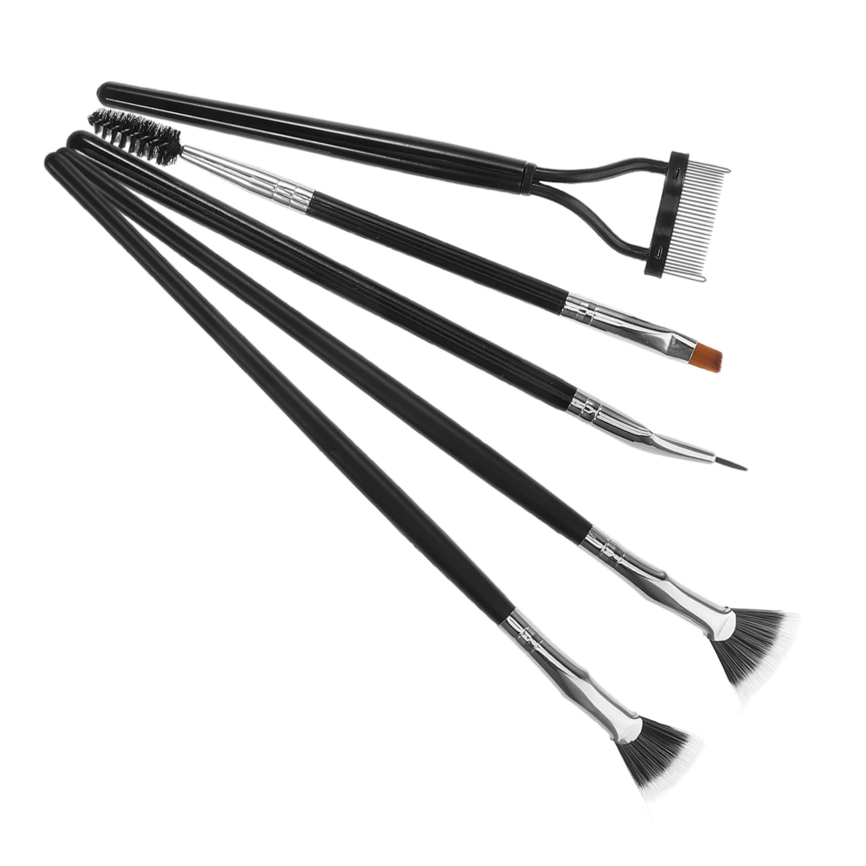 IWOWHERO Dual Ended Makeup Brush Set Lash Mascara Applicator Eye Shadow Stick Lash Separator