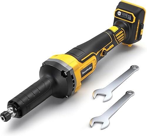 Amoladora de troquel inalámbrica compatible con batería Dewalt 20V Max, mandril de 14", motor sin escobillas de 25000 RPM para eliminación de óxido,
