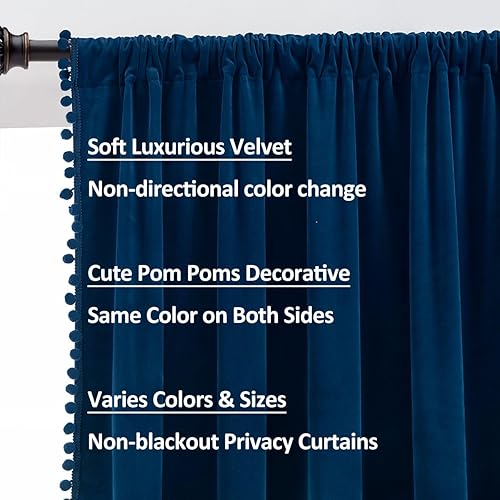 Miniatura 3 de Treatmentex Pom Pom - Cortinas de terciopelo