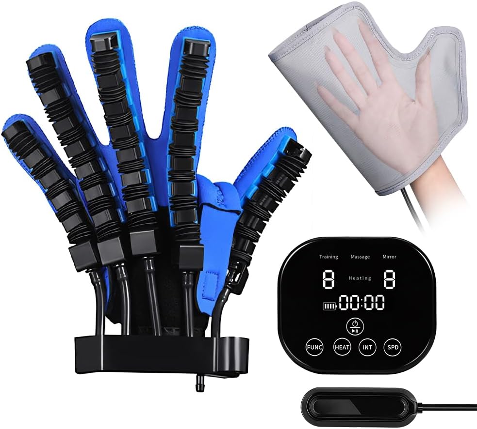 BAUSATZ Upgraded rehabilitation robot gloves hand stroke recovery equipment, hand dysfunction patient training equipment stroke hemiplegia, hand massage mirror training