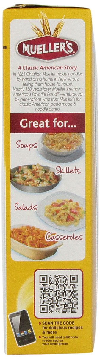 Muellers 100% Whole Grain Elbow Mac, 13.25-Ounce (Pack of 12)