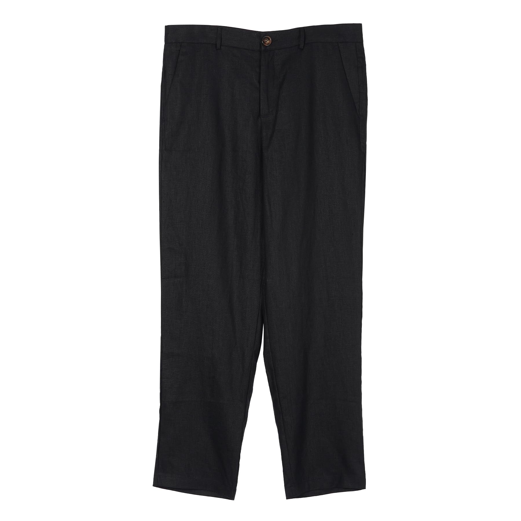 Mens 100 Linen Pants Lightweight Casual Trousers with Pockets