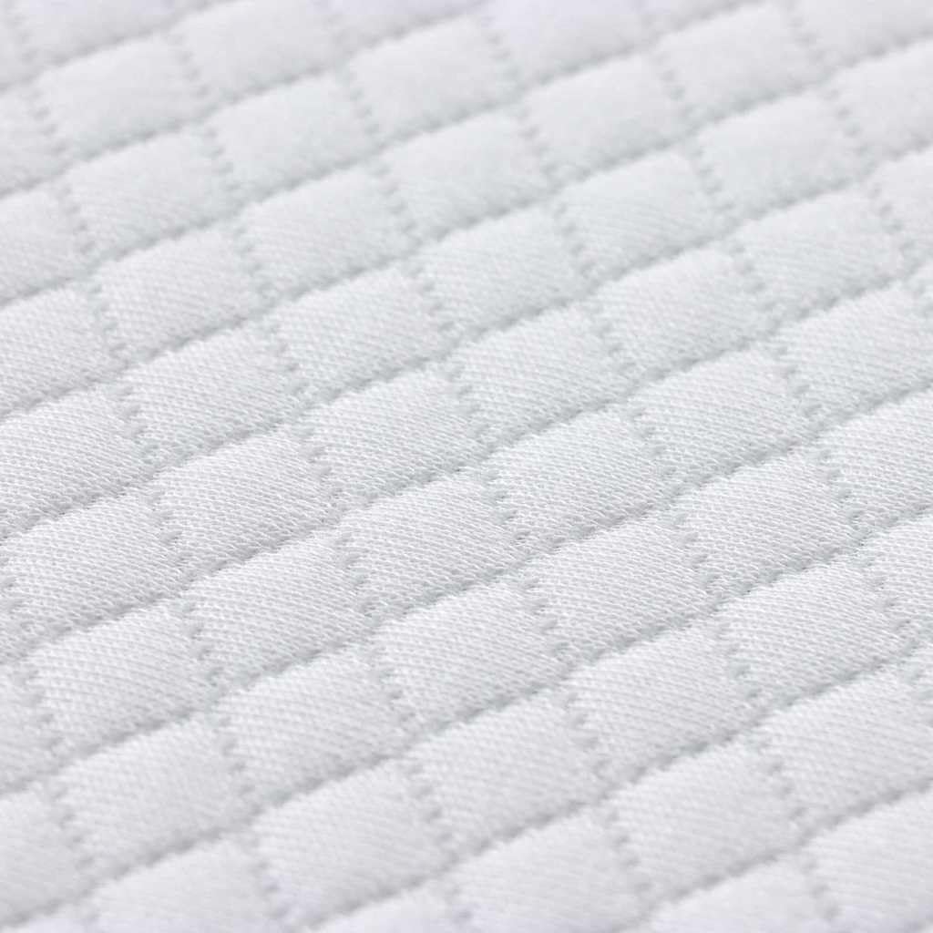 Coprimaterasso bianco 180 x 200 cm tessuto jacquard