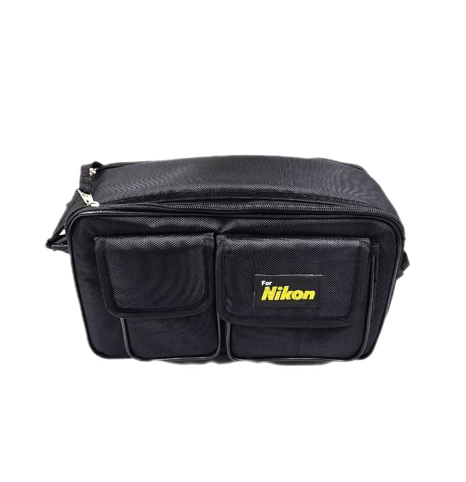 SHOPEE Nylon DSLR/SLR Camera Shoulder Bag Case with Adjustable Shoulder Strap, Compatible for Nikon, Canon, Sony Mirrorless Cameras - Waterproof, Breathable, Anti Shock (Red-Black)-image-17