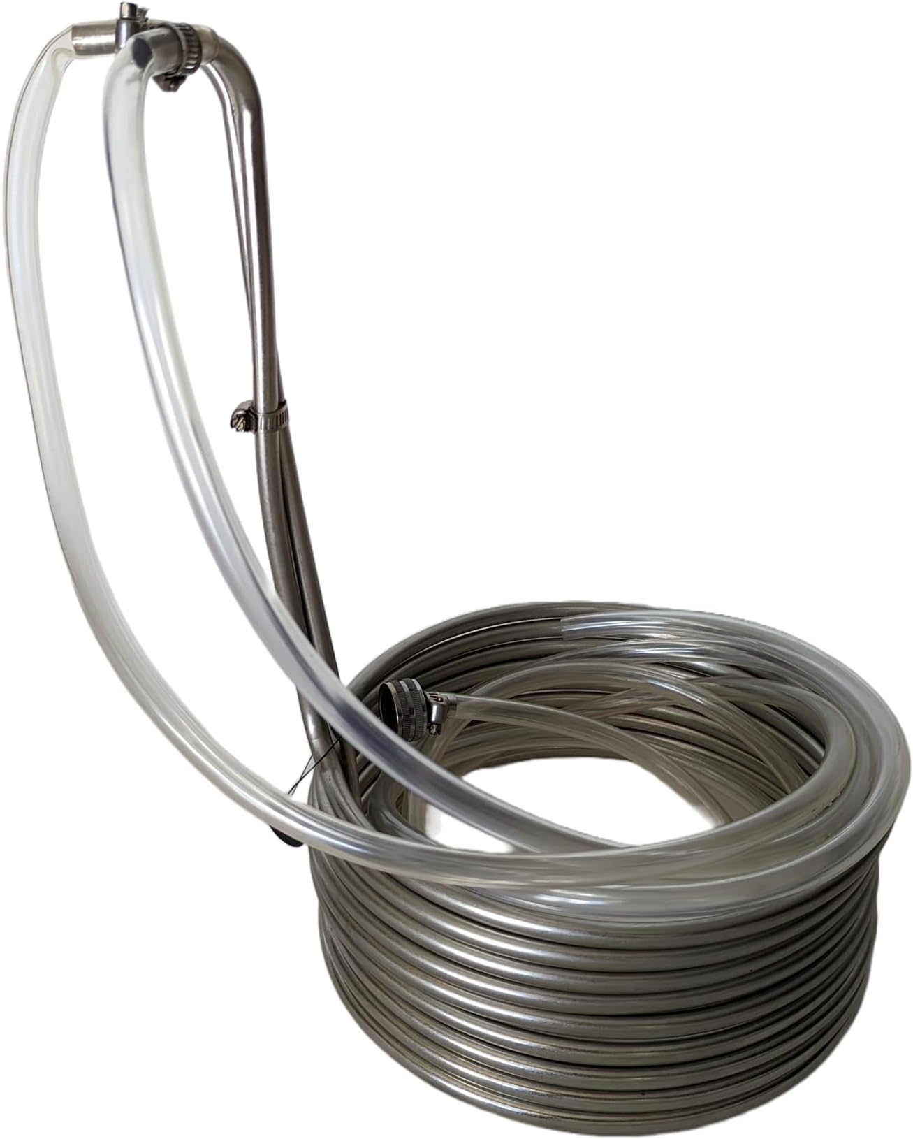 C281 Standard Stainless Steel Worth Chiller with Garden Hose Fittings, 3/8" OD x 25' Long Coil