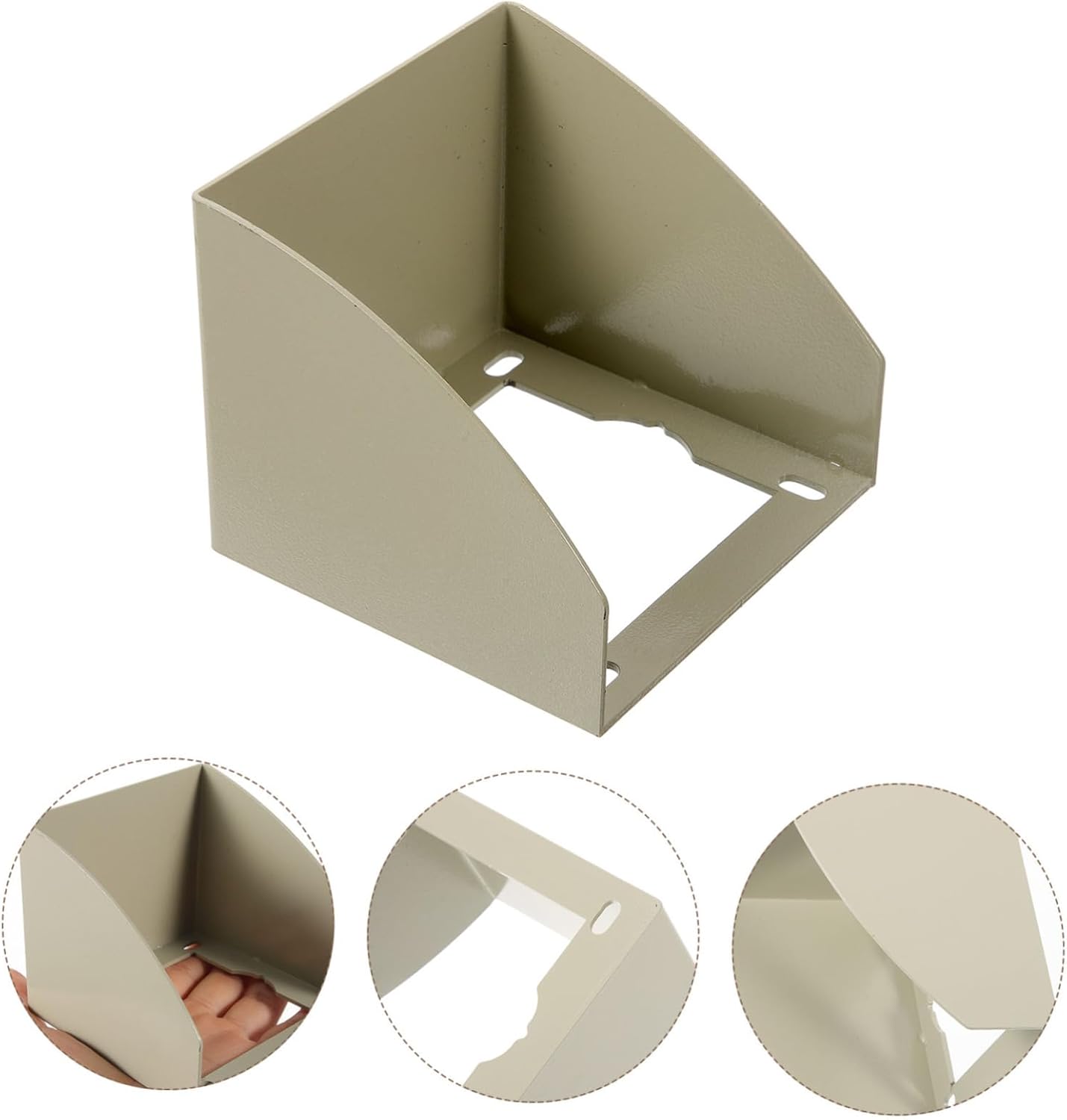 DOITOOL 2pcs Outdoor Socket Cover Iron Rain Protector for Wall Outlets Easy to Install for Home and Garden Use