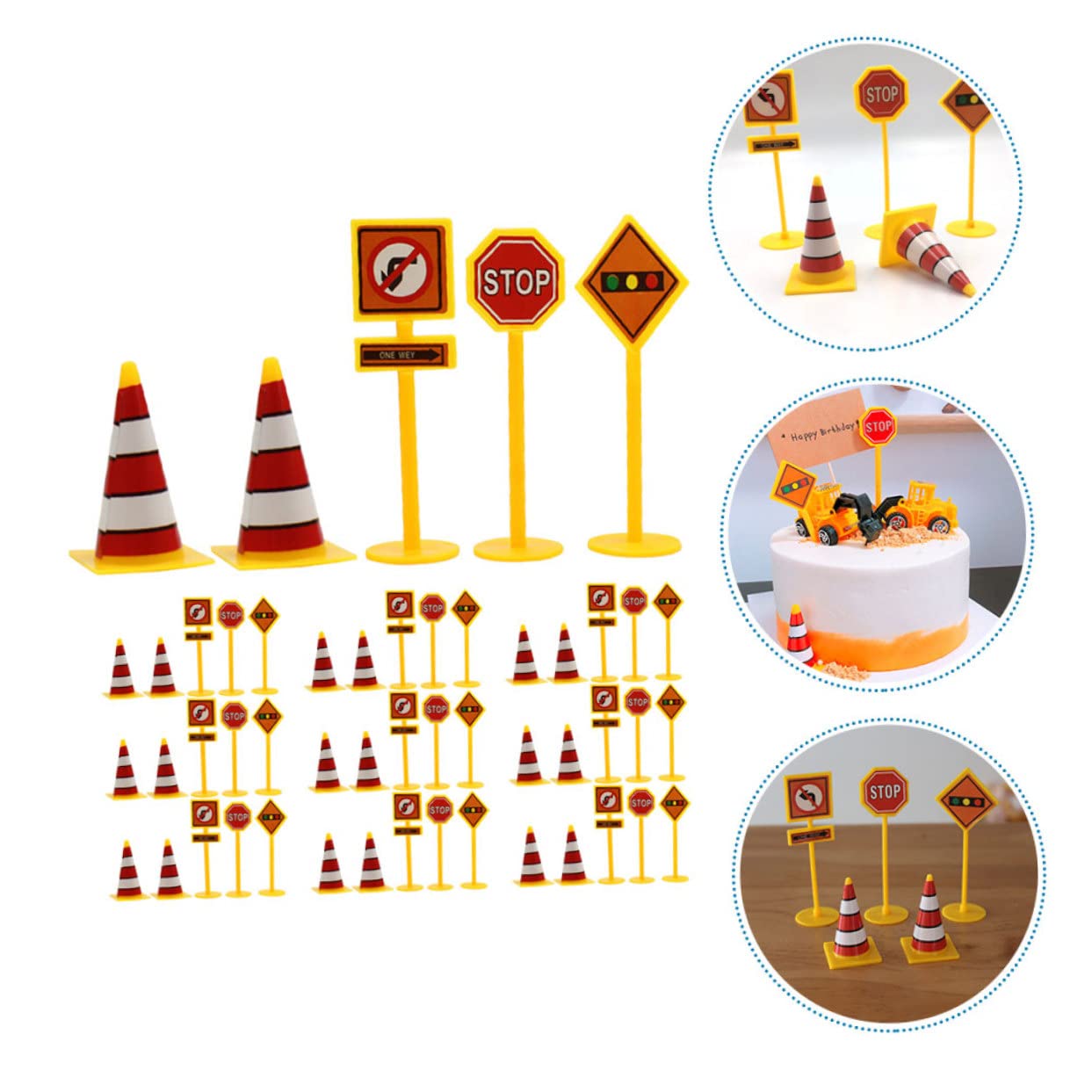 GALPADA 10Sets Road Signs Set for Traffic Signal Models for Safety Education Creative Play Traffic Signs Game for Boys