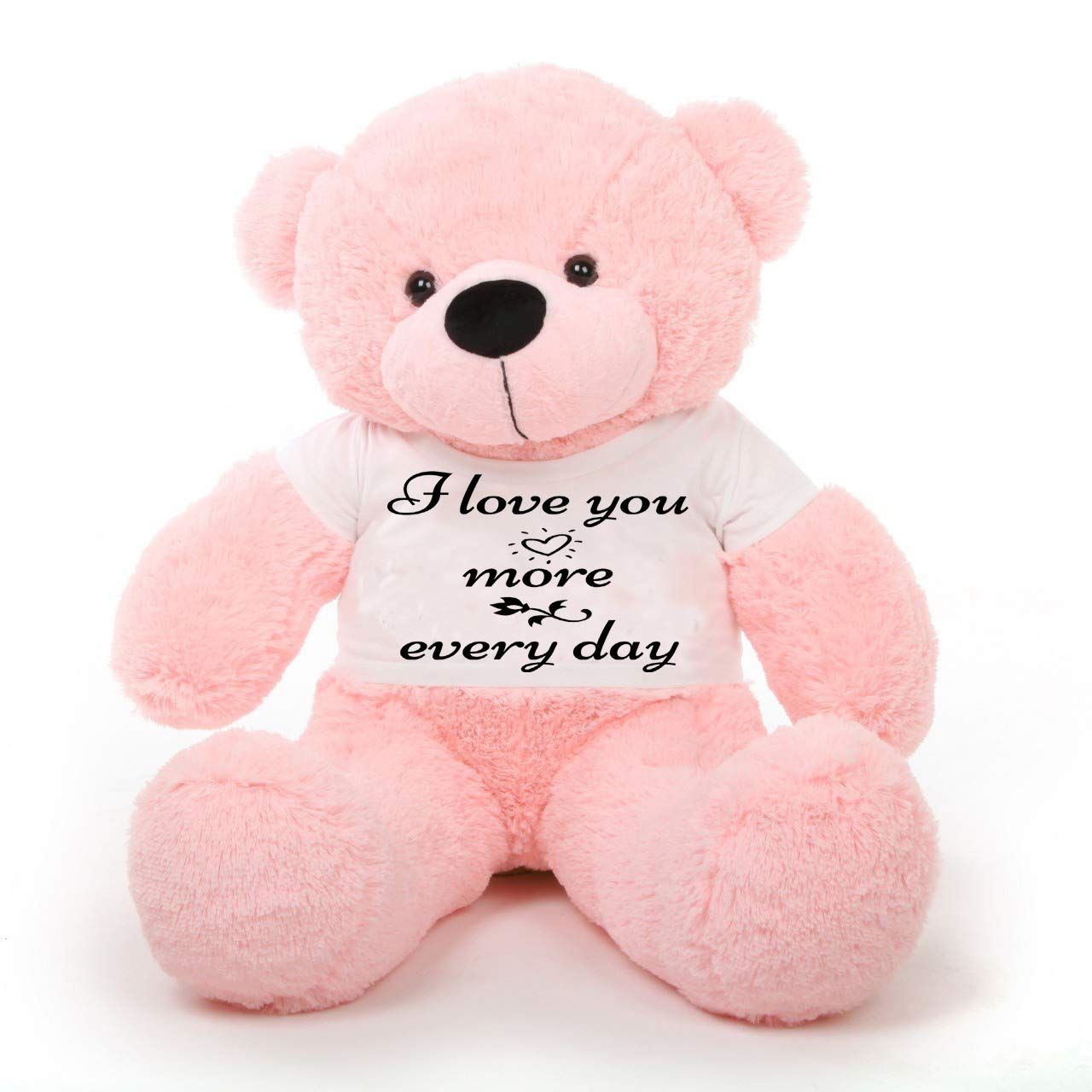 HugnFeel® Soft Toys Big Teddy Bear Wearing I Love You More Every Day T-Shirt 6 feet Pink_T Shirt_I Love You More Every Day Plush & Stuffed Toys (B08CKX25QT) Amazon Price History, Amazon Price Tracker
