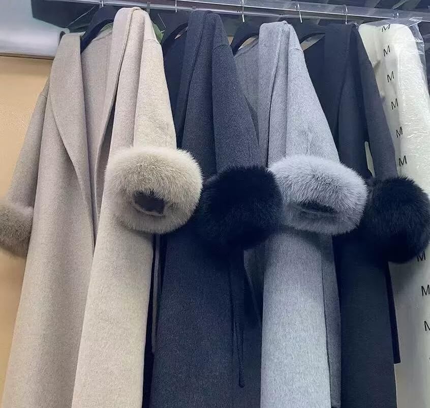 Lina & Lily Women's Winter Wrist Cuffs Warmers Faux Fur Fluffy - Image 5