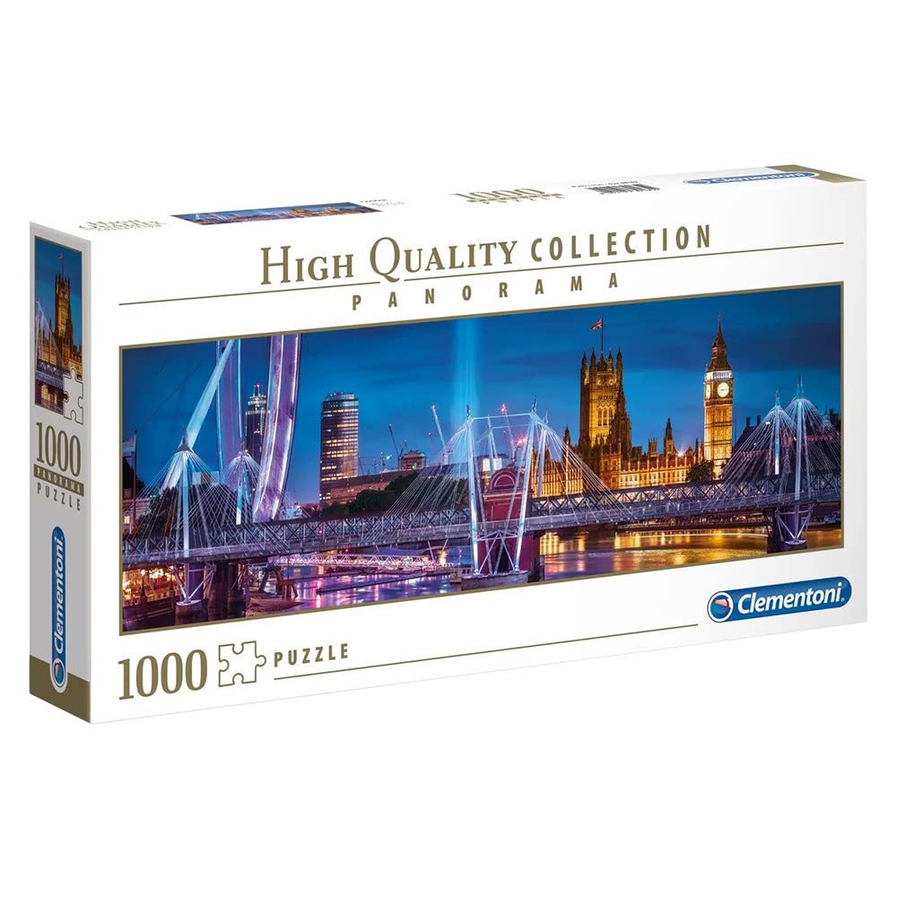 Clementoni Puzzle Hqc Panorama London 1000 Pieces, Multicolor, 6800000256, 39485