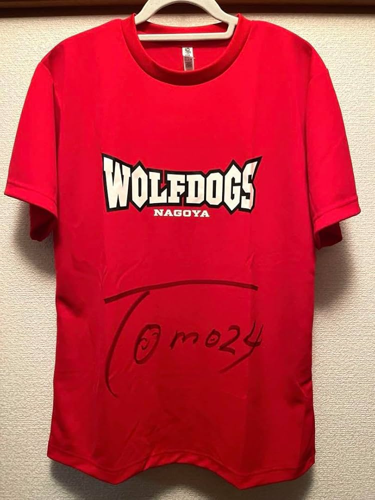 WOLFDOGS NAGOYA 赤シャツ Amazon.co.jp: Wolf Dogs Nagoya Signed T-Shirt by Ogawa