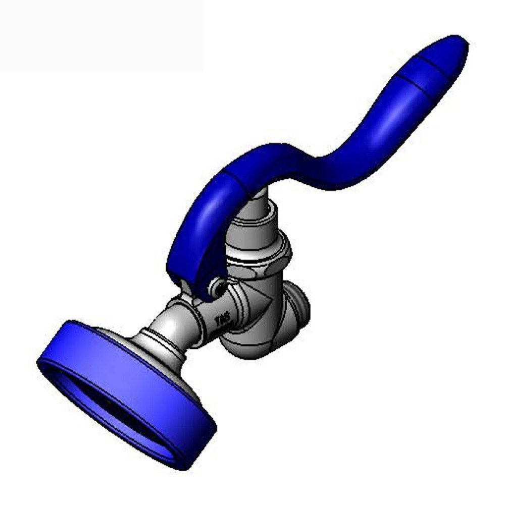 T&S Brass EB-0107-035 - Valvola Di Spruzzatura Ad Angolo Ad Alto Flusso, Blu-image