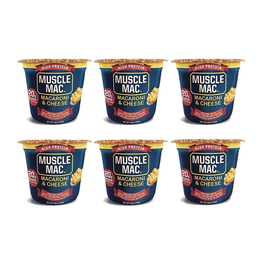 Muscle Mac High Protein Macaroni & Cheese Microwave Cup, 6 Cups