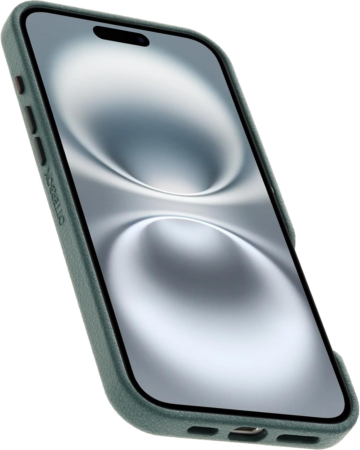 OtterBox iPhone 16 Plus Symmetry Series Cactus Leather for MagSafe - Sagebrush Green - Image 5