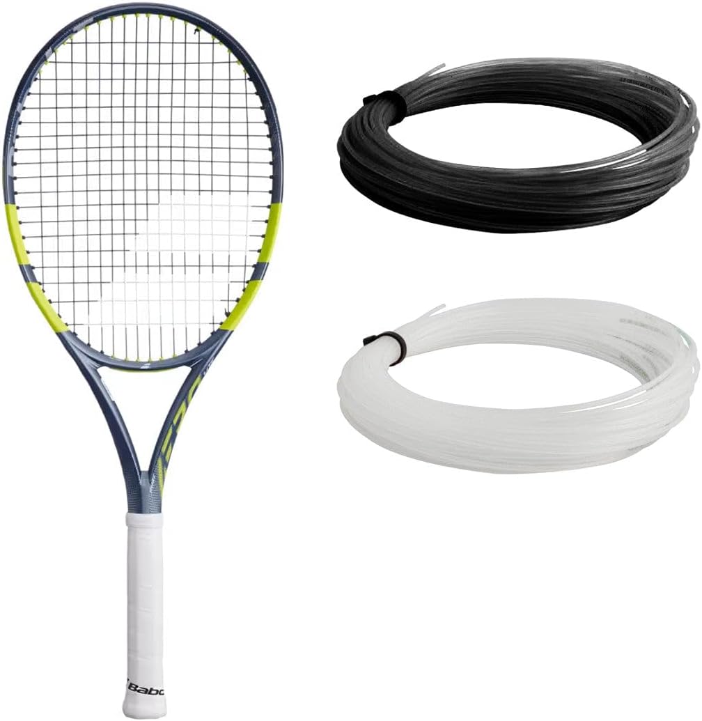 Babolat Pure Aero Lite Tennis Racquet – 9th Gen - Strung with 16g Babolat Syn Gut at Mid-Range Tension