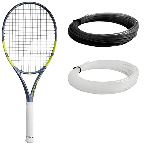 Babolat Pure Aero Lite Tennis Racquet – 9th Gen - Strung with 16g Babolat Syn Gut at Mid-Range Tension