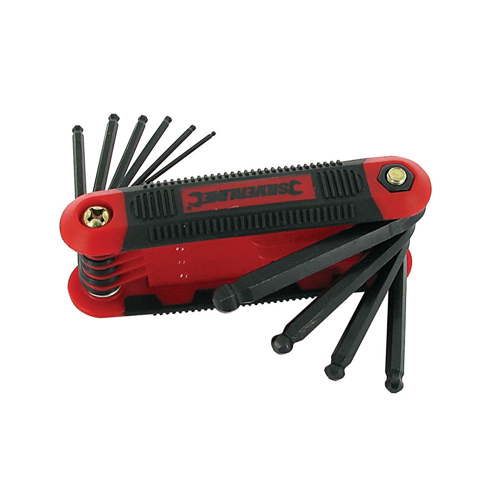 Silverline 783179 Hex Key Ball End Metric Expert Tool 10-Piece 1.5 - 8 mm