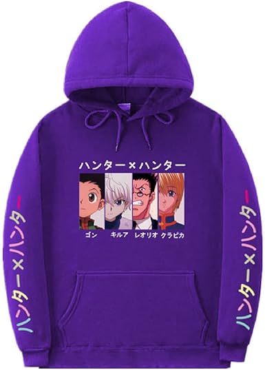 hunter x hunter moletom com capuz amazon
