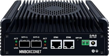 MNBOXCONET S2 Mini PC N355 2x10gb SFP+, Firewall Appliance Hardware Micro Office, Barebone No RAM No SSD, 2xi226V 2.5Gbit ...