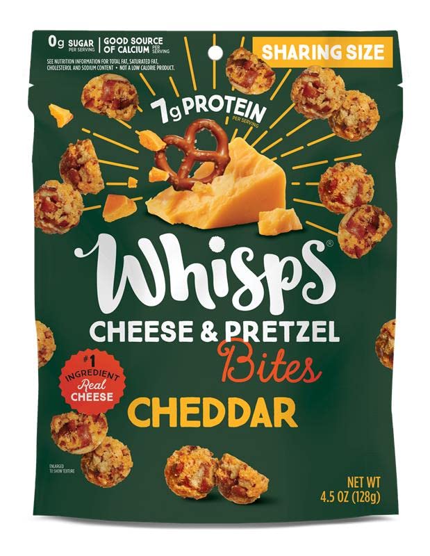 Whisps Cheese & Pretzel Bites Sharing Size, Cheddar