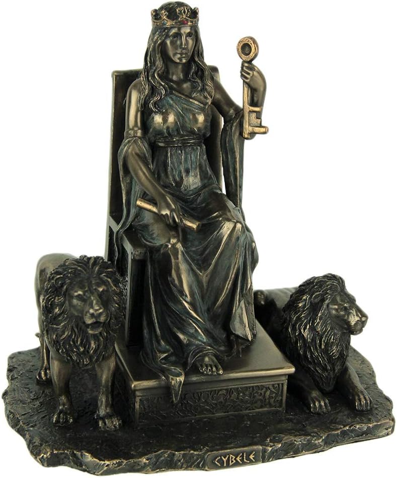 Cybele Ancient Greek Mother Goddess Bronze Finished Statue