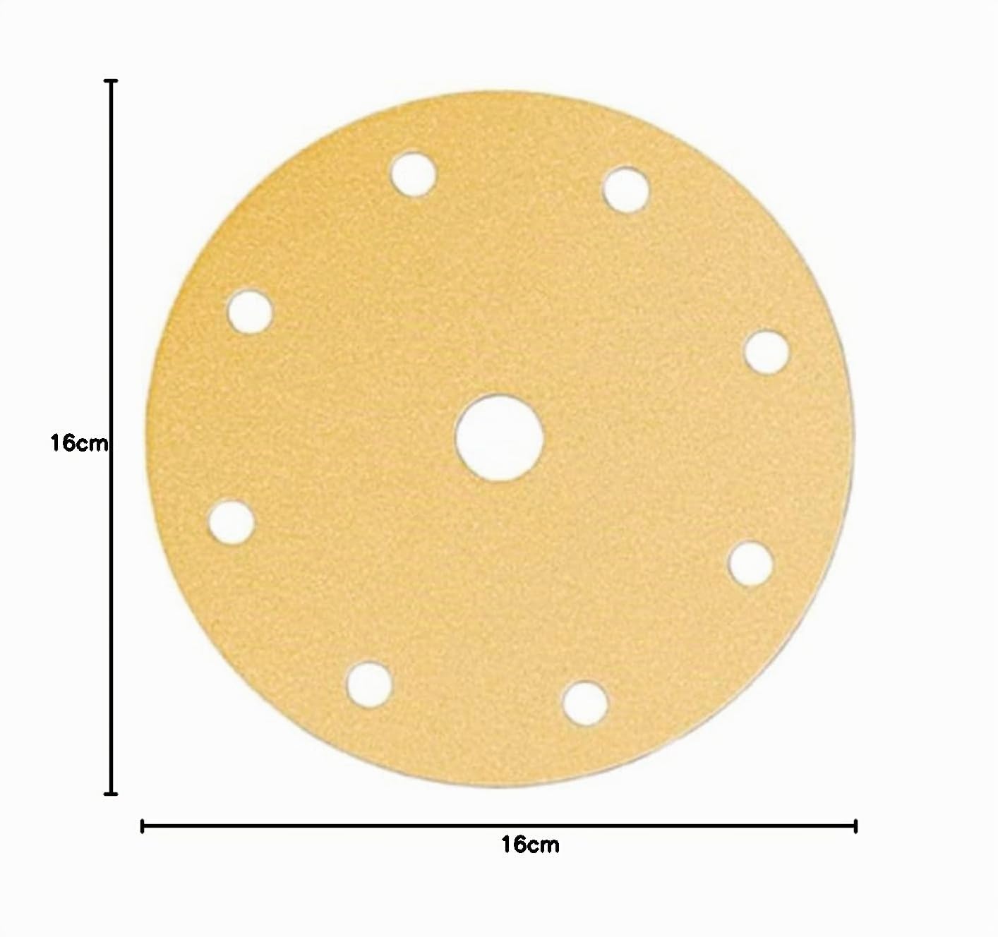 Mirka Carta abrasiva Gold Ø150 mm a strappo 9 fori grana P240 | Universale per intonaco stucco truciolato levigatura legno vernice compatibile con levigatrici a strappo 9 fori P240