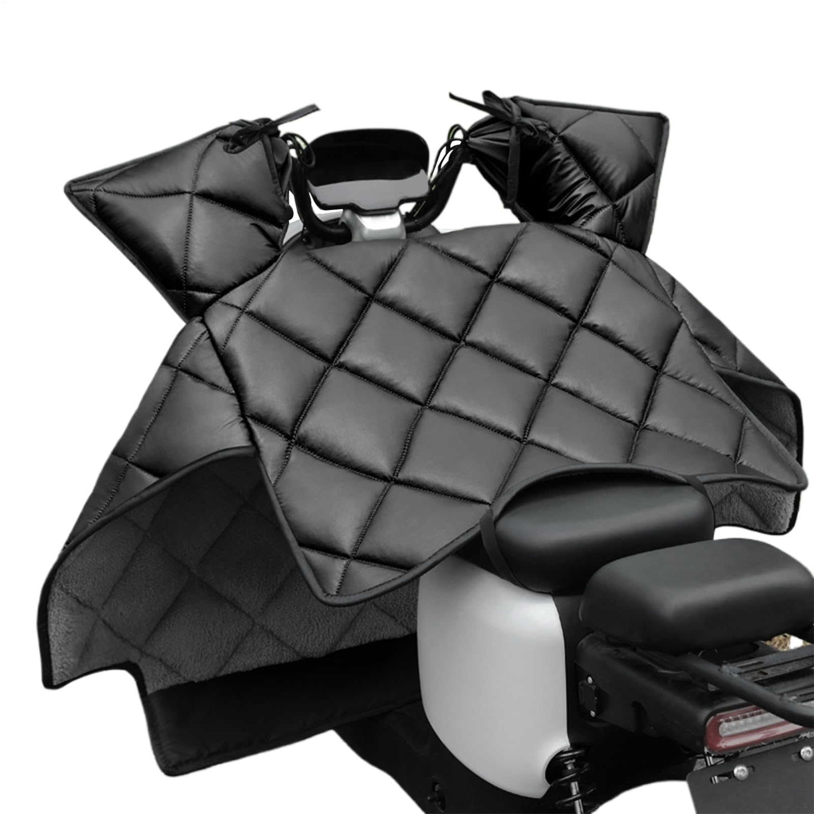 Coprigambe antivento per moto, in pelle PU, protezione confortevole, per bici elettrica, invernale, calda, per moto, scooter elettrico, freddo, pioggia, neve