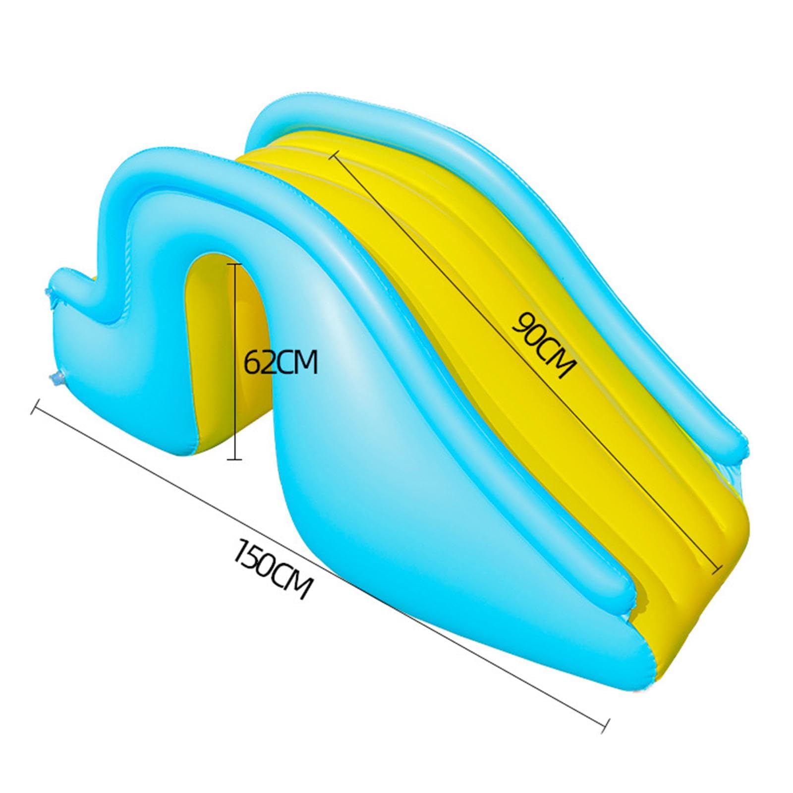 Inflable Tobogán Piscina Deslizador Agua Juego Inflable Antideslizante Parque Acuático Material PVC Seguro Y Adecuado para Niños en Piscinas