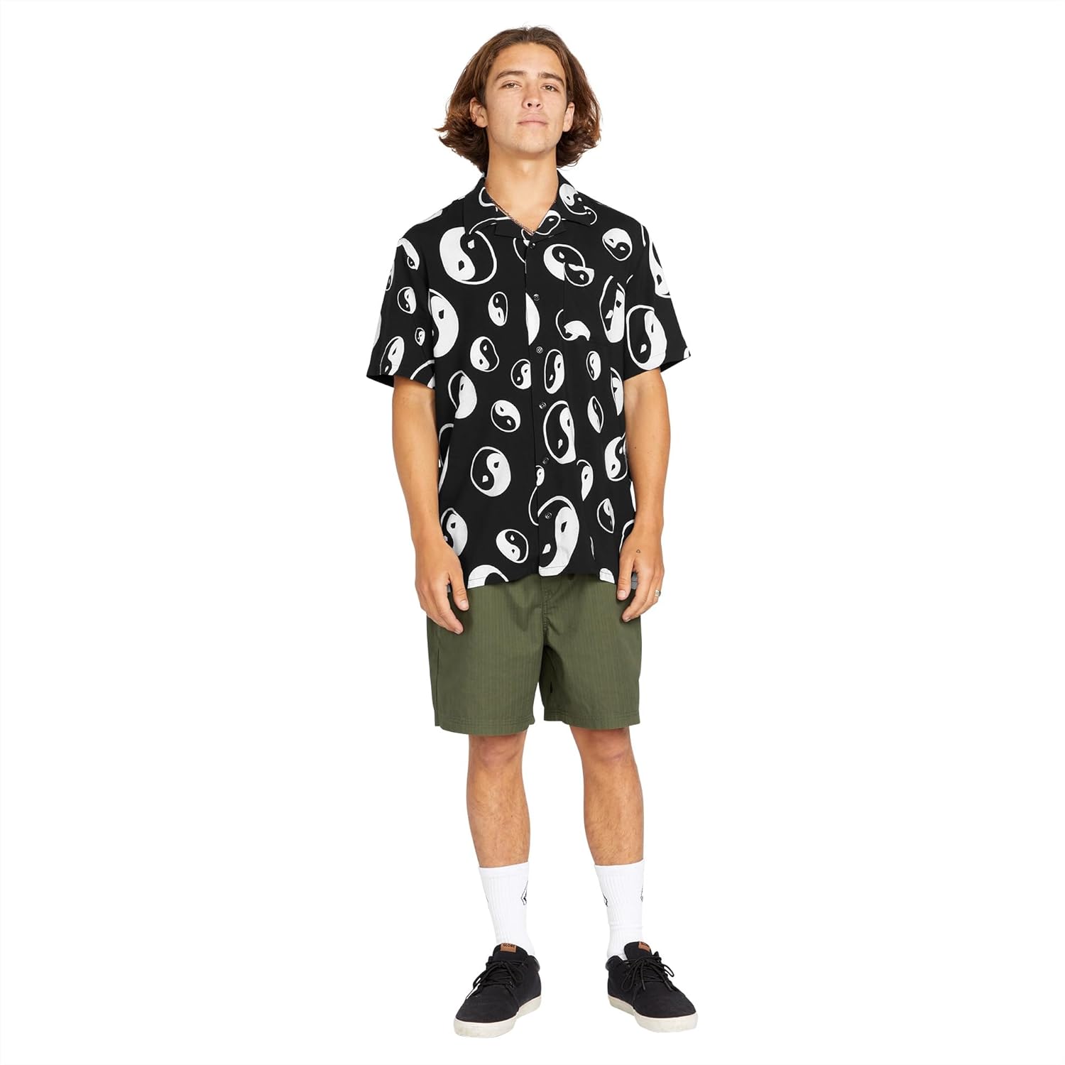 Volcom Men's Purestone Short Sleeve Button Down Shirt